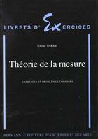 Couverture du livre « Théorie de la mesure » de Khak Khoan Vo aux éditions Hermann