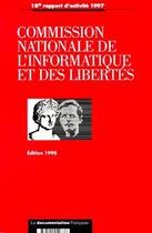 Couverture du livre « Commission nationale de l'informatique et des libertés (édition 1998) » de  aux éditions Documentation Francaise