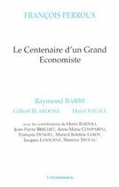 Couverture du livre « Francois Perroux » de Alii Barre aux éditions Economica