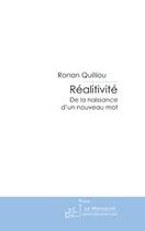 Couverture du livre « Réalitivité » de Quilliou-R aux éditions Le Manuscrit