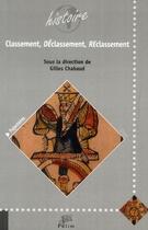 Couverture du livre « Classement, déclassement, reclassement » de Gilles Chabaud aux éditions Pu De Limoges