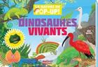 Couverture du livre « Nature - pop-up - dinosaures vivants » de David Hawcock aux éditions Nuinui Jeunesse