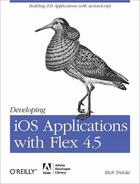 Couverture du livre « Developing iOS applications with Flex 4.5 » de Rich Tretola aux éditions O Reilly
