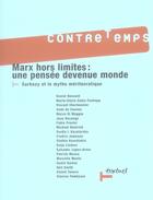 Couverture du livre « Revue contre-temps t.20 ; Marx hors limites » de  aux éditions Textuel