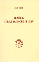 Couverture du livre « Homélie sur le prologue de Jean » de  aux éditions Cerf