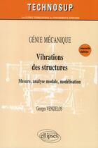 Couverture du livre « Vibrations des structures génie mécanique niveau B (2e édition) » de Georges Venizelos aux éditions Ellipses