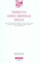 Couverture du livre « Perspective ; leibniz, whitehead, deleuze » de  aux éditions Vrin