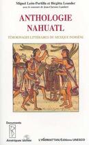 Couverture du livre « Anthologie nahuatl » de Leon-Portilla aux éditions L'harmattan