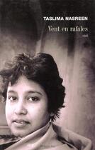 Couverture du livre « Vent en rafales » de Taslima Nasreen aux éditions Philippe Rey