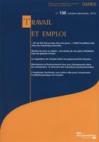 Couverture du livre « Travail Et Emploi N 136 Octobre-Decembre 2013 » de Dares aux éditions Documentation Francaise