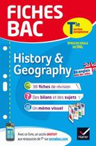 Couverture du livre « Fiches bac ; history & geography ; terminale section européenne » de Cecile Gaillard aux éditions Hatier