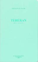 Couverture du livre « Téhéran » de India Mahdavi aux éditions Be Poles