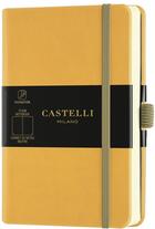 Couverture du livre « Carnet aquarela poche uni jaune moutarde » de Castelli aux éditions Castelli Milano