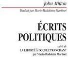 Couverture du livre « Écrits politiques ; la liberté à double tranchant » de Lefort/Milton aux éditions Belin