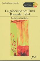Couverture du livre « Génocide des Tutsi au Rwanda » de Sagarra Martin Catal aux éditions Presses De L'universite De Laval