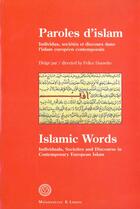 Couverture du livre « Paroles D Islam » de Dasseto F aux éditions Maisonneuve Larose