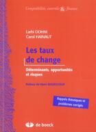 Couverture du livre « Les taux de change determinants, opportunites et risques » de Dohni aux éditions De Boeck