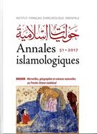 Couverture du livre « Annales islamologiques Tome 51 » de Annales Islamologiques aux éditions Ifao