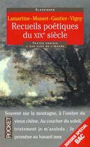 Couverture du livre « Recueils Poetiques Du Xixe Siecle » de  aux éditions Pocket