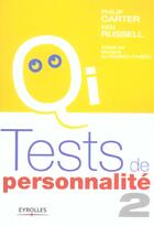 Couverture du livre « Tests de personnalite - tome 2 » de Carter/Russell aux éditions Organisation