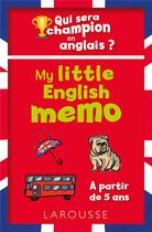 Couverture du livre « My little english memo » de Leclerc Celine aux éditions Larousse