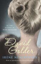 Couverture du livre « David Golder » de Irene Nemirovsky aux éditions Random House Digital