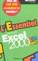 Couverture du livre « L'Essentiel Microsoft Excel 2000 » de Perspection Inc. aux éditions Dunod