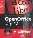 Couverture du livre « Openoffice.org 1.1 efficace avec un cd rom 2eme edition 2005 » de Gautier S. aux éditions Eyrolles
