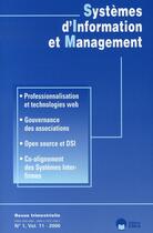 Couverture du livre « Systemes D'Information Et Management T.11 » de  aux éditions Eska