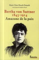 Couverture du livre « Bertha von suttner (1843-1914) - amazone de la paix » de Hoock-Demarle M-C. aux éditions Pu Du Septentrion