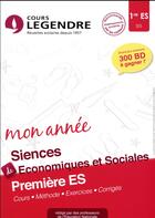 Couverture du livre « Cours legendre sciences economiques premiere es mon annee » de Soucaille L aux éditions Edicole