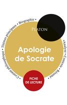 Couverture du livre « Fiche de lecture apologie de Socrate de Platon (étude intégrale) » de  aux éditions Paideia Education