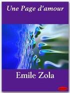 Couverture du livre « Une page d'amour » de Émile Zola aux éditions Ebookslib