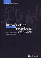 Couverture du livre « Introduction a la sociologie politique » de Dormagen... aux éditions De Boeck