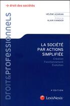 Couverture du livre « La société par action simplifiée (4e édition) » de Helene Azarian aux éditions Lexisnexis
