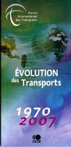 Couverture du livre « Évolution des transports ; 1970-2007 » de  aux éditions Ocde