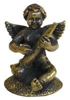 Couverture du livre « Mini statue ange et flute laiton 2 x 2,5 cm » de  aux éditions Dg-exodif
