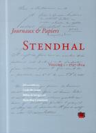 Couverture du livre « Stendhal - volume i - 1797-1804 - journaux et papiers » de Meynard/De Jacquelot aux éditions Uga Éditions