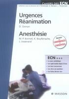 Couverture du livre « Urgences réanimation » de Laplace et Osman aux éditions Elsevier-masson
