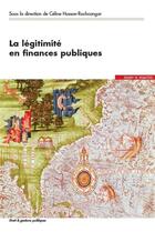 Couverture du livre « La légitimité en finances publiques » de Celine Husson-Rochcongar aux éditions Mare & Martin