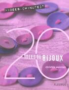 Couverture du livre « 20 idees de bijoux » de Christelle Ageorges aux éditions Fleurus