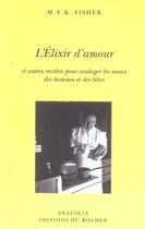Couverture du livre « L elixir d amour » de Fisher Marie aux éditions Rocher