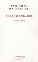 Couverture du livre « Correspondance » de Celan/Schmueli aux éditions Seuil