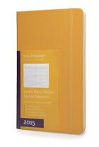 Couverture du livre « Agenda semainier 2015 horizontal grand format jaune couverture rigide » de Moleskine aux éditions Moleskine Papet