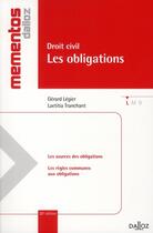 Couverture du livre « Droit civil ; les obligations (20e édition) » de Laetitia Tranchant et Gerard Legier aux éditions Dalloz