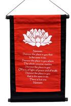 Couverture du livre « Tenture lotus namaste ; rouge » de  aux éditions Dg-exodif