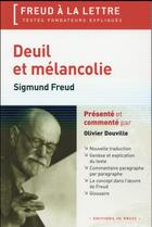 Couverture du livre « Deuil et mélancolie » de Sigmund Freud aux éditions In Press
