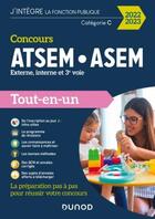 Couverture du livre « Concours ATSEM/ASEM ; externe, interne et 3e voie (édition 2022/2023) » de Corinne Pelletier aux éditions Dunod