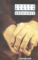 Couverture du livre « Obedience » de Joseph Hansen aux éditions Rivages