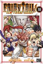 Couverture du livre « Fairy Tail - 100 years quest Tome 10 » de Hiro Mashima et Atsuo Ueda aux éditions Pika